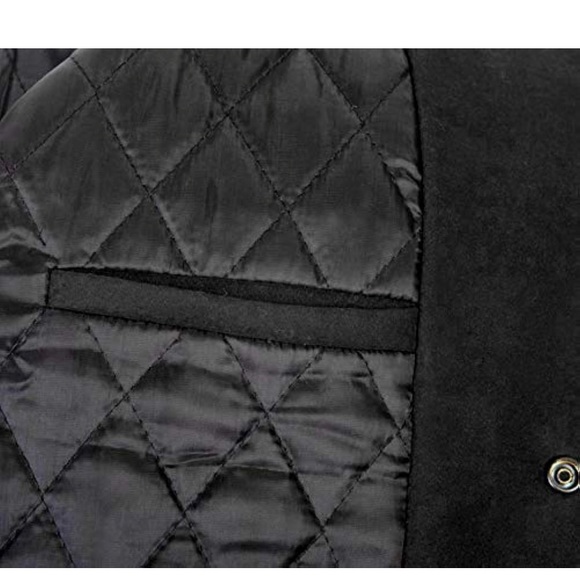 Men's Varsity Jacket Genuine Leather Sleeve and Wool Blend Letterman jacket - Picture 5 of 6